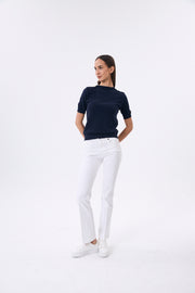 PANTALON FEMME 5 POCHES EVASION BLANC